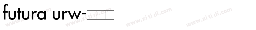 futura urw字体转换